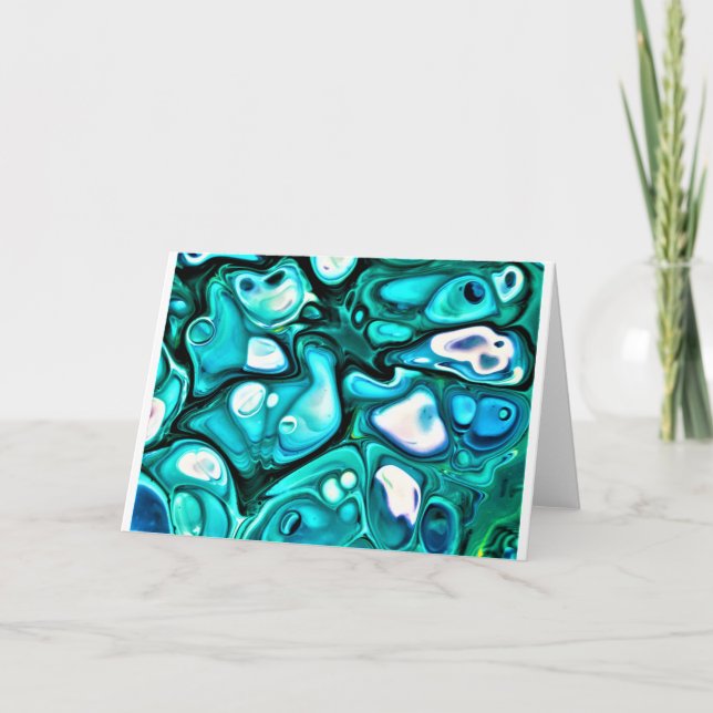 Cartão Abstrato Color Study 125, placa (Frente)