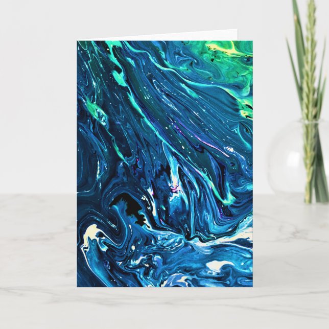 Cartão Abstrato Color Study 128, placa (Frente)