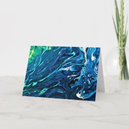 Cartão Abstrato Color Study 128, placa