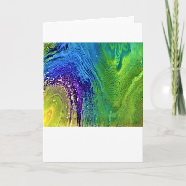 Cartão Abstrato Color Study 12, Card (Frente)