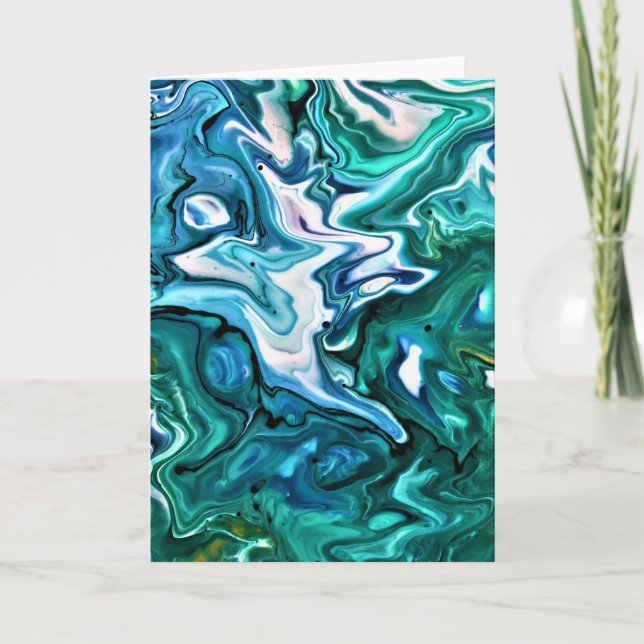 Cartão Abstrato Color Study 132, placa (Frente)