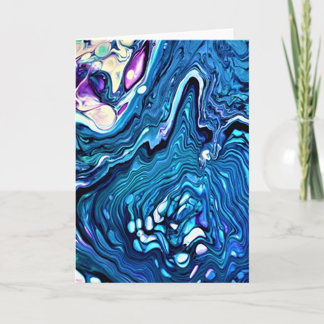 Cartão Abstrato Color Study 133, placa (Frente)