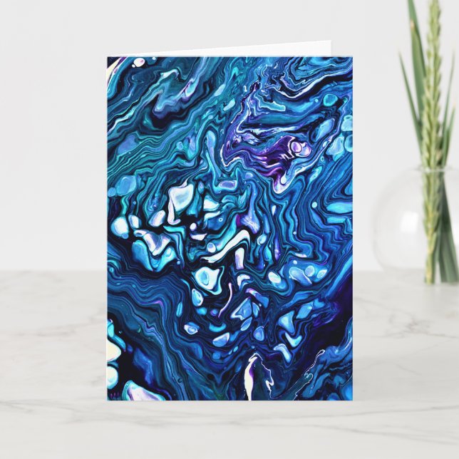 Cartão Abstrato Color Study 133, placa (Frente)