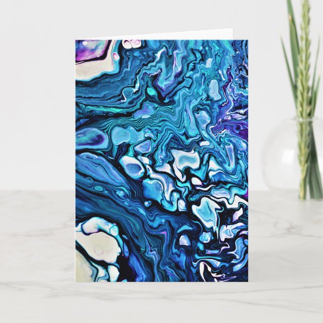 Cartão Abstrato Color Study 135, placa (Frente)