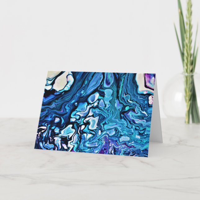 Cartão Abstrato Color Study 135, placa (Frente)