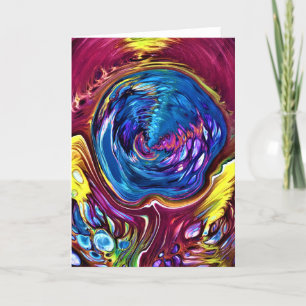 Cartão Abstrato Color Study 146, placa