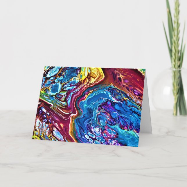 Cartão Abstrato Color Study 147, placa (Frente)