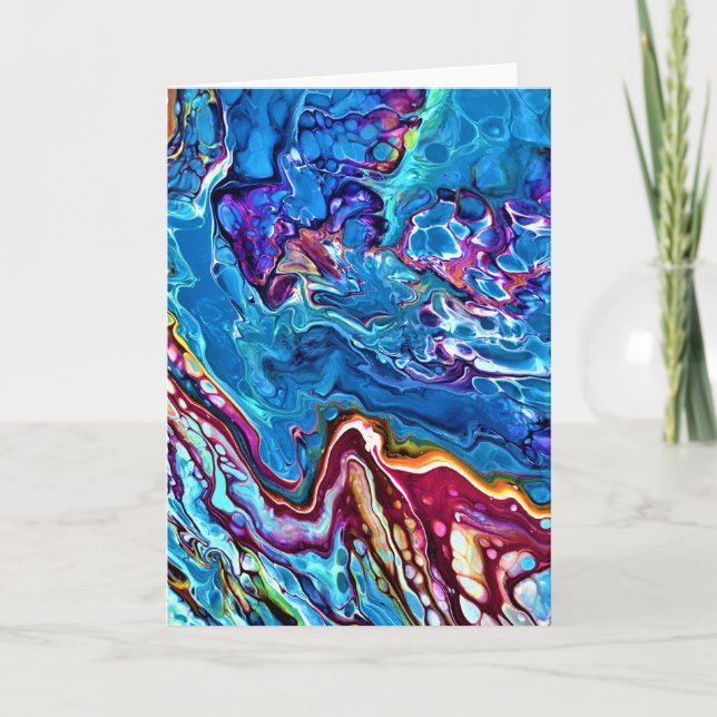 Cartão Abstrato Color Study 148, placa (Frente)