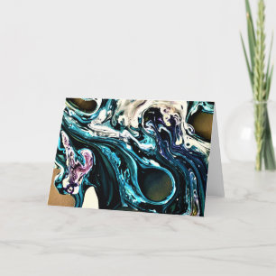 Cartão Abstrato Color Study 14, placa