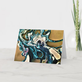 Cartão Abstrato Color Study 14, placa