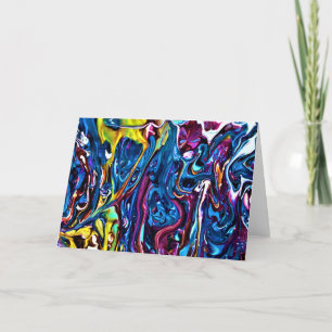 Cartão Abstrato Color Study 150, placa