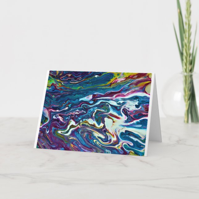 Cartão Abstrato Color Study 151, Card (Frente)