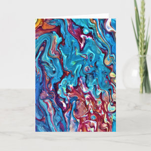 Cartão Abstrato Color Study 152, placa