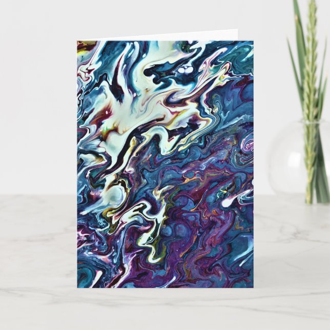 Cartão Abstrato Color Study 153, placa (Frente)