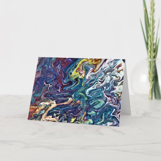 Cartão Abstrato Color Study 155, placa (Frente)