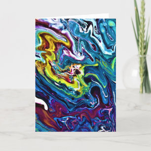 Cartão Abstrato Color Study 156, placa