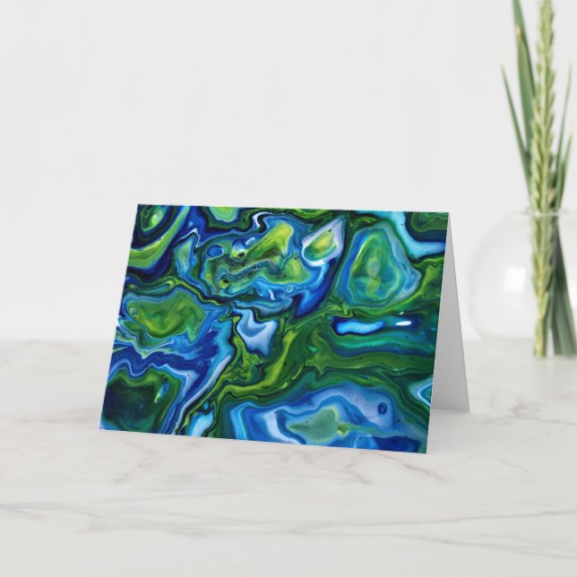 Cartão Abstrato Color Study 164, placa (Frente)