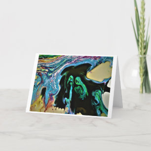 Cartão Abstrato Color Study 166, placa