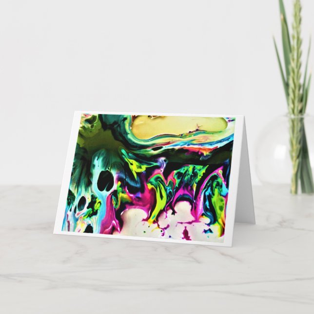 Cartão Abstrato Color Study 167, placa (Frente)