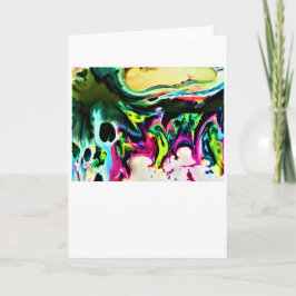 Cartão Abstrato Color Study 167, placa