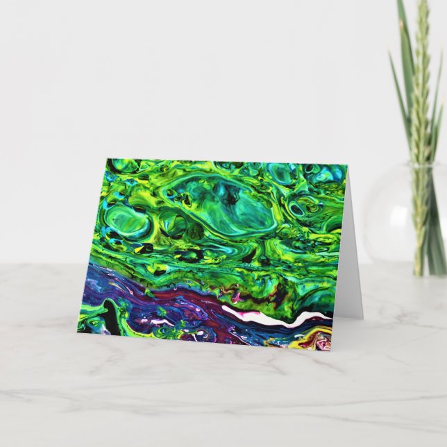 Cartão Abstrato Color Study 168, placa (Frente)