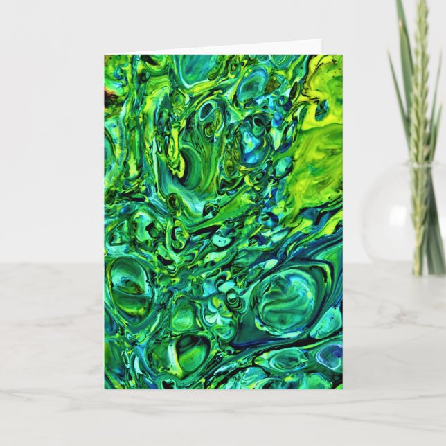 Cartão Abstrato Color Study 169, placa (Frente)