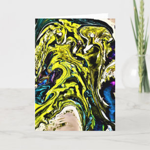 Cartão Abstrato Color Study 16, placa