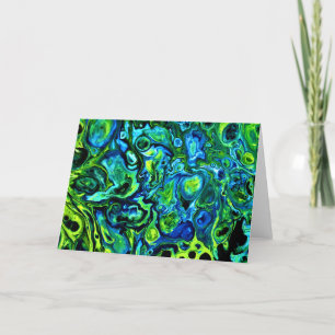 Cartão Abstrato Color Study 170, placa