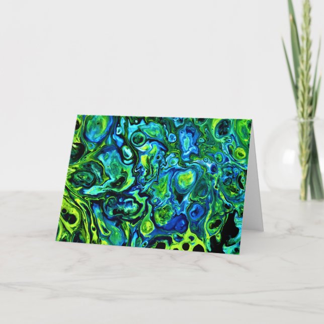 Cartão Abstrato Color Study 170, placa (Frente)