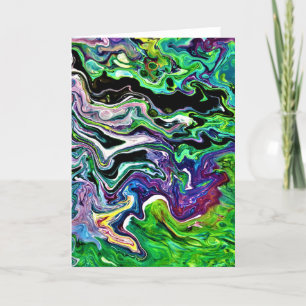 Cartão Abstrato Color Study 173, placa