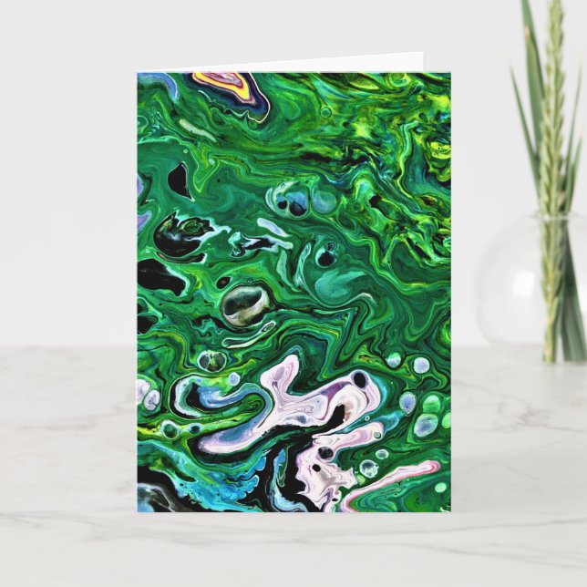 Cartão Abstrato Color Study 175, placa (Frente)