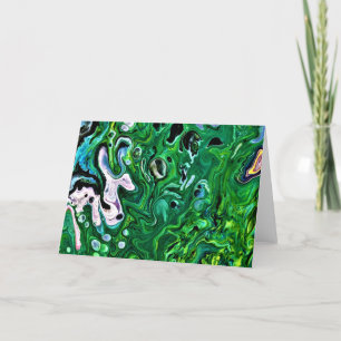 Cartão Abstrato Color Study 175, placa