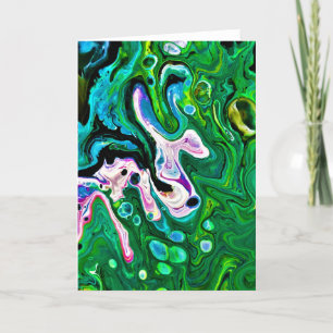 Cartão Abstrato Color Study 176, placa