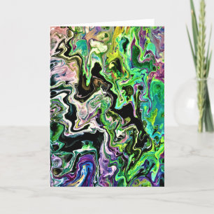 Cartão Abstrato Color Study 179, placa