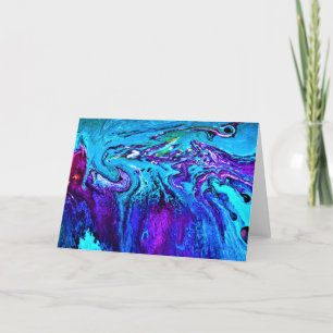 Cartão Abstrato Color Study 17, placa