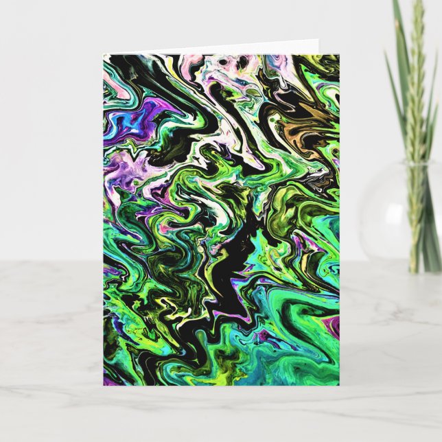 Cartão Abstrato Color Study 183, placa (Frente)