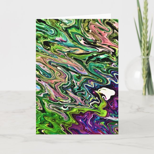 Cartão Abstrato Color Study 184, placa (Frente)