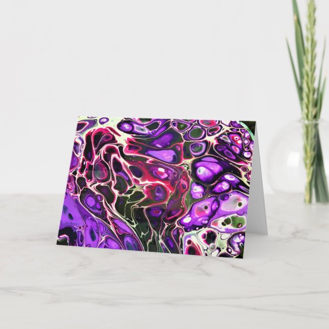 Cartão Abstrato Color Study 188, placa (Frente)