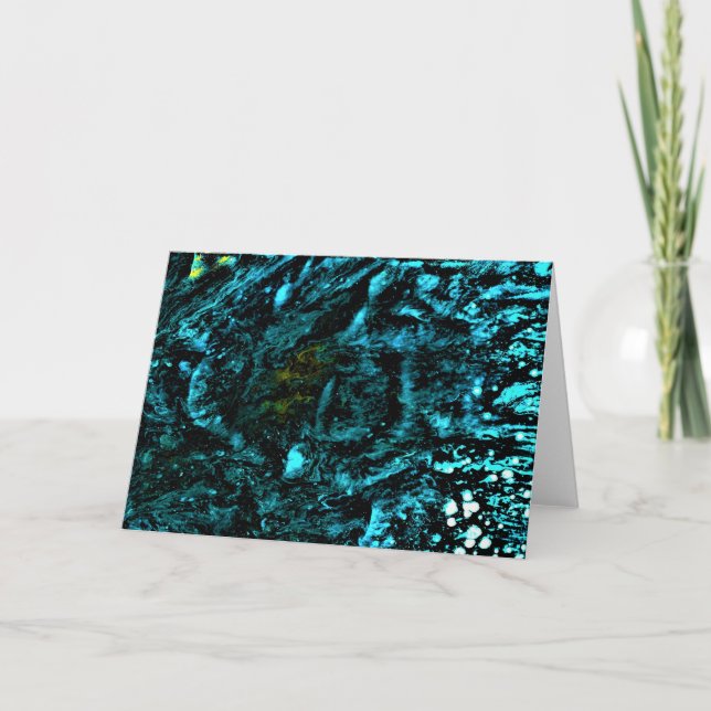 Cartão Abstrato Color Study 18, placa (Frente)