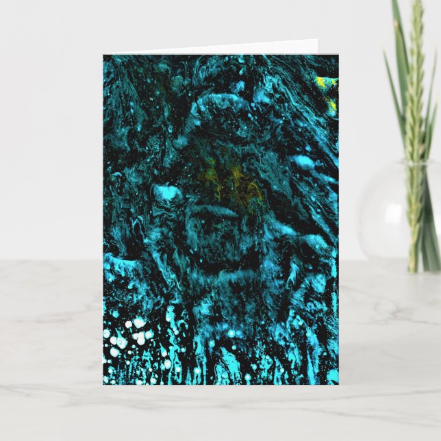 Cartão Abstrato Color Study 18, placa (Frente)