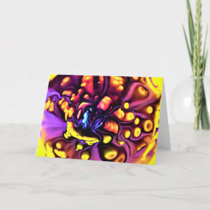 Cartão Abstrato Color Study 190, placa