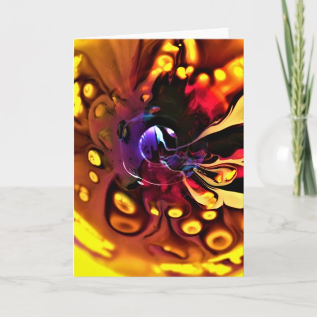 Cartão Abstrato Color Study 193, placa (Frente)