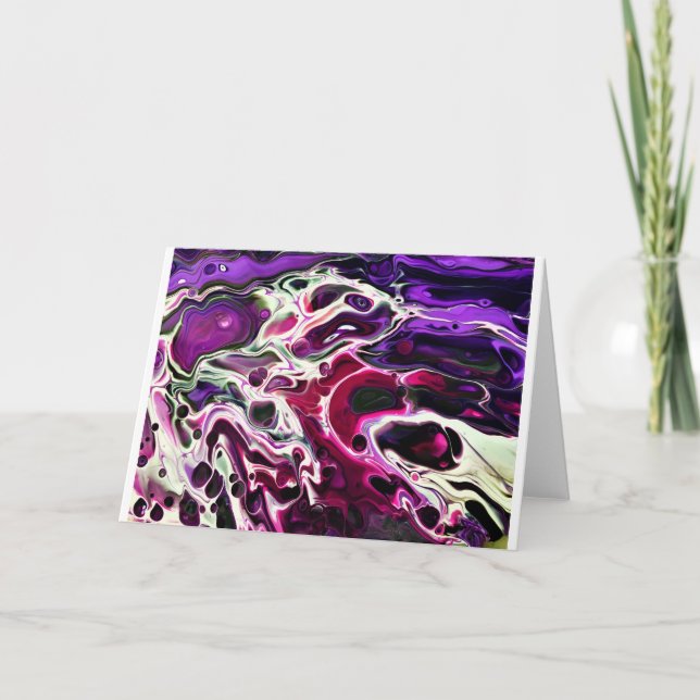 Cartão Abstrato Color Study 194, Card (Frente)