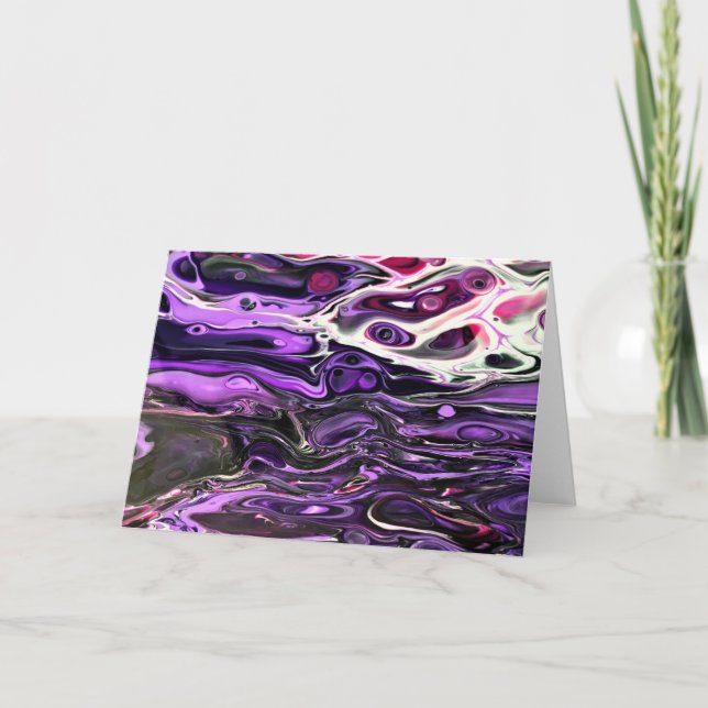 Cartão Abstrato Color Study 195, placa (Frente)