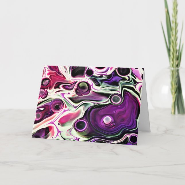 Cartão Abstrato Color Study 196, placa (Frente)