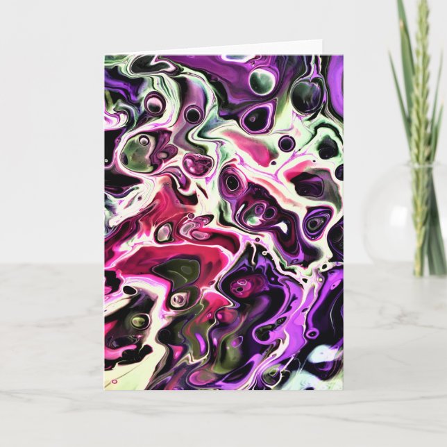 Cartão Abstrato Color Study 197, placa (Frente)