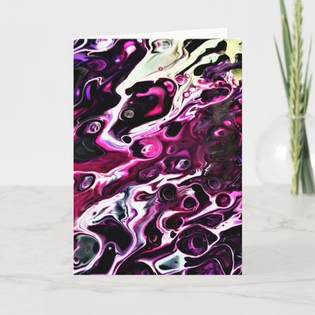 Cartão Abstrato Color Study 198, placa (Frente)