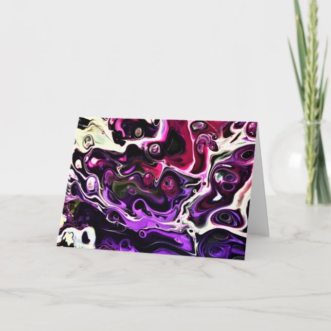 Cartão Abstrato Color Study 199, placa (Frente)