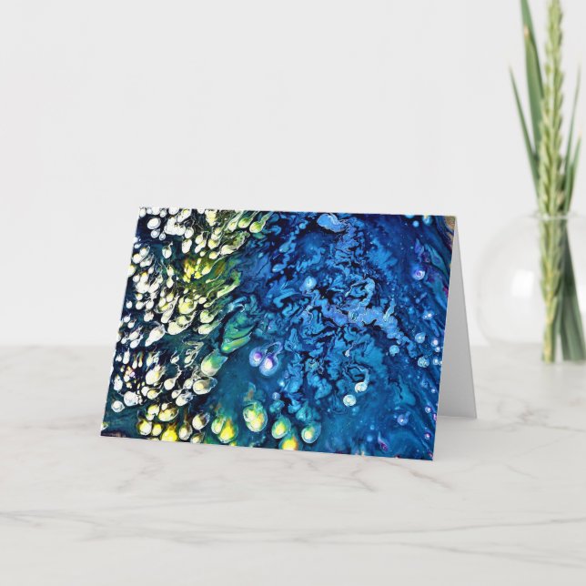 Cartão Abstrato Color Study 19, placa (Frente)