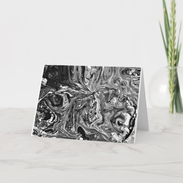 Cartão Abstrato Color Study 1 / Noir, Card (Frente)